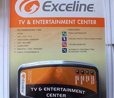 Exceline 3 Outlet Voltage & Electronic TV Surge Protector TV & Entertainment Center Ideal for Audio, LED LCD Tv s Video Game Consoles DVD and Blue -Ray- GSM-TV120E on Sale