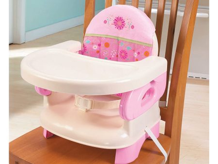 Summer Infant Deluxe Comfort Folding Booster Seat Pink Happiness: 3-point restraint system, Chair straps secure booster to chair - 13060B For Cheap