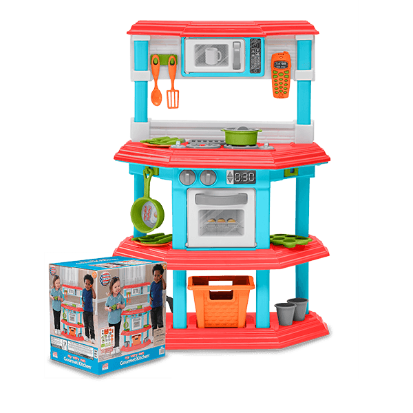 AMERICAN PLASTIC My Very Own Gourmet Kitchen: It features the latest in realistic kitchen design and is equipped with 23 accessories - 11650 For Cheap