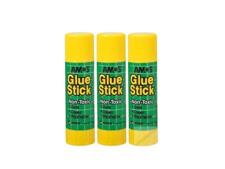 Amos Glue Stick 22GM - Ideal for School and Office project- 10793 Online now