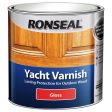 Ronseal Yacht Varnish Clear Gloss 2.5 Litres - Protects The Wood From Damaging UV Rays Whilst Waterproofing To Prevent Water Damage - 34769 Supply