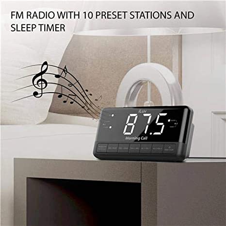 iLuv Morning Call 3, 1.2 inch Jumbo White LED Display Projection Dual Alarm Clock The purpose of an alarm clock is to tell you the time and wake you up-MORCAL3 Online now