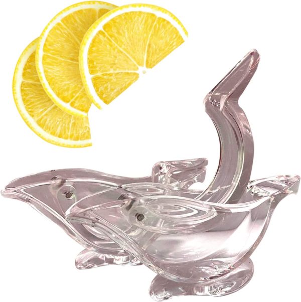 French Lemon Lime Squeezer Juicing has never been so convenient with this adorable crystal clear handheld lemon citrus juicer-FLLS For Discount