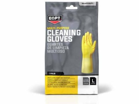 EQPT Multi-Purpose Cleaning Gloves 9 Pairs Clean Ones Premium Multipurpose Anti-Slip Gloves, 20 Mil, Medium (9 Pair Pack) 335996 Sale