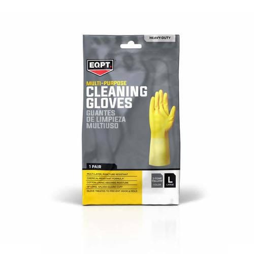 EQPT Multi-Purpose Cleaning Gloves 9 Pairs Clean Ones Premium Multipurpose Anti-Slip Gloves, 20 Mil, Medium (9 Pair Pack) 335996 Sale