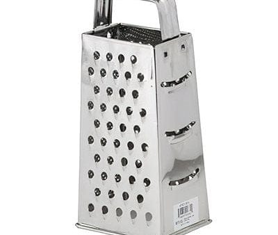 Royal Industries Box Grater, 4 inch  x 3 inch Whether your kitchen staff is tossing a layer of mozzarella on top of a pizza or heaping cheddar cheese over a plate of nachos a cheese grater is a valuable instrument to have in the kitchen-ROY GR 4 Hot on Sale