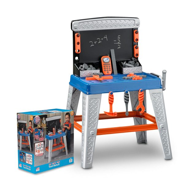 AMERICAN PLASTIC My Very Own Tool Bench: This 35-piece tool bench has everything a little handy man needs - 12780 Fashion