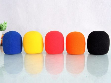 BK MULTI-COLOURED MIC SPONGES  Microphone Windsreen Cover - 2.9 x2.3 inches with Caliber Size is 1.4 inchess, compatible with most standard handheld microphones in market-49BWS1A For Cheap