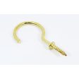 Brass Screw Hook For Curtain Rod, Picture Placement on Wall, etc For Discount