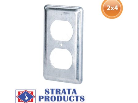 Strata 2 Inches x 4 Inches Duplex Cover - 58C1 Supply